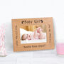 Personalised New Baby Girl Wood Picture Frame, thumbnail 2 of 2