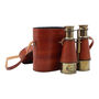 Personalised Bronze Binoculars With Leather Case, thumbnail 1 of 12