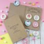 Cute Ice Lolly Badges, Pack Of Four, thumbnail 1 of 3