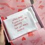 Personalised Wedding Gift Handkerchief With Handwritten Message, thumbnail 5 of 7