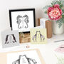 Love Gift 'One Kiss And I Was Yours' Penguin Print, thumbnail 4 of 6