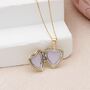 9ct Gold Diamond Set Heart Locket, thumbnail 2 of 4