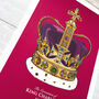 King Charles Coronation Crown Magenta Art Print, thumbnail 5 of 8
