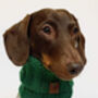 Clover Green Roll Top Dog Snood, thumbnail 1 of 4