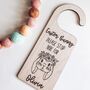 Personalised Easter Bunny 'Please stop here' Door Sign, thumbnail 1 of 2