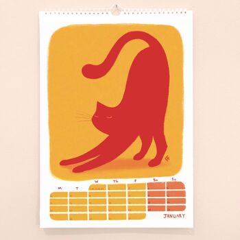 Cats In Colour 2025 Wall Calendar, 3 of 5