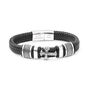 Personalised Men's Gothic Cross Leather Bracelet, thumbnail 5 of 5