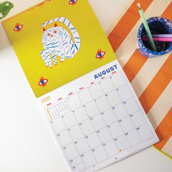 2026 Cat Art Calendar | Ashley Percival Artist, 4 of 7