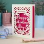 Personalised Papercut Valentine's Card, thumbnail 6 of 7