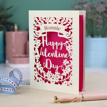Personalised Papercut Valentine's Card, 6 of 7