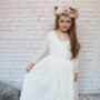 Evelyn ~ Ivory Lace Dress ~ Flower Girl | Party Dress, thumbnail 9 of 10