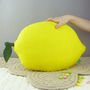 Lemon Shaped Pillow Nursery Cushion, thumbnail 5 of 5