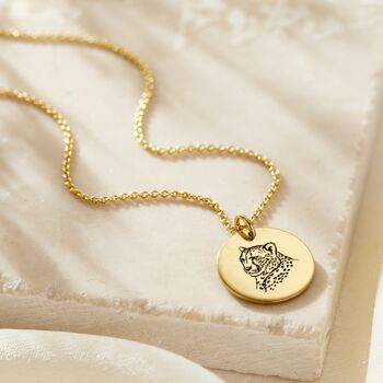Personalised Cheetah Spirit Animal Necklace, 2 of 8