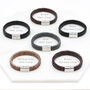 Men's Personalised Message Leather Bracelet, thumbnail 7 of 12