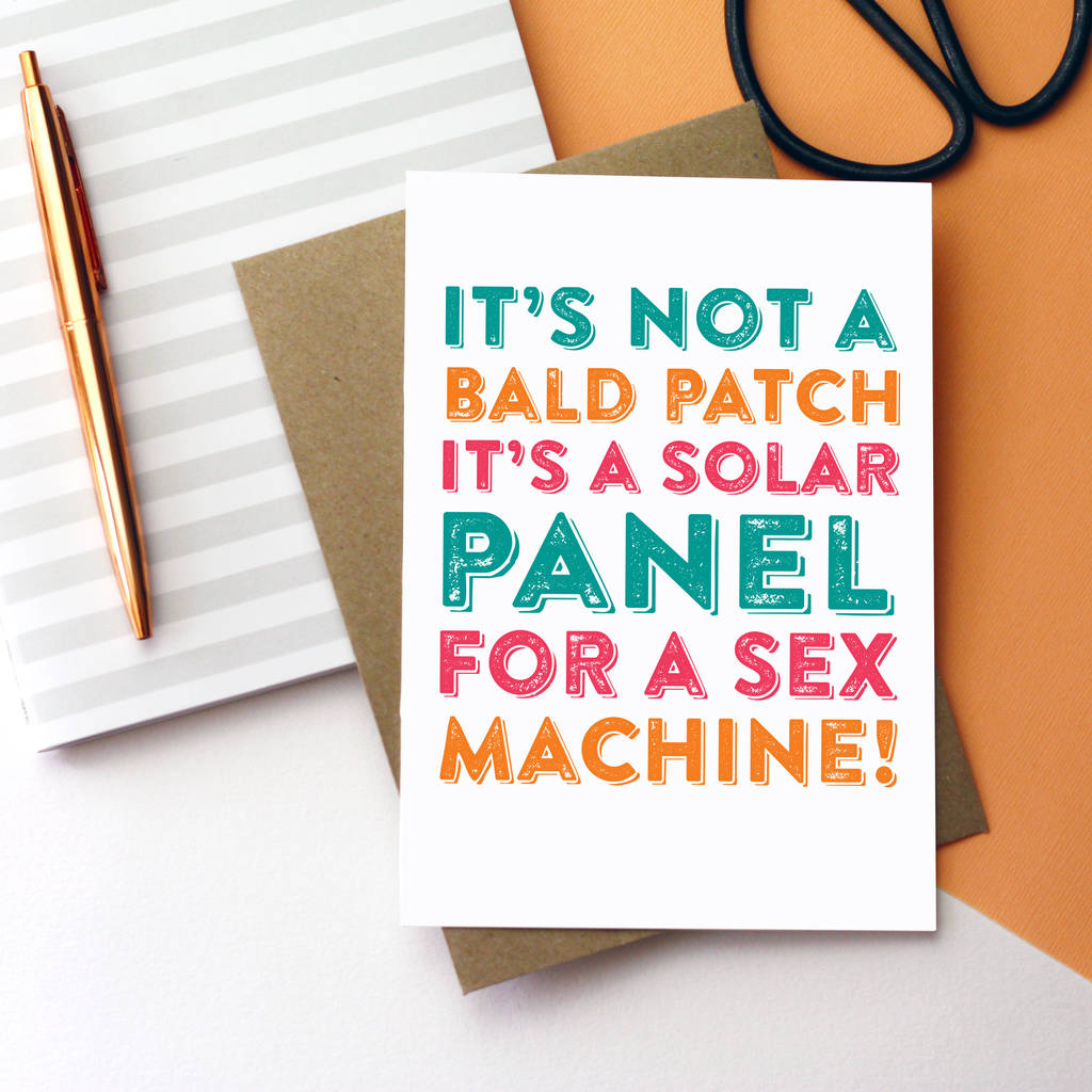 It S A Solar Panel For A Sex Machine Birthday Card By Do You Punctuate
