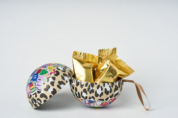 Bauble In Swedish Design Filled With Your Choice Of Swedish Chocolates, Swedish Candy Or Chocolate Truffles, Nisse, 8 of 12
