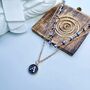 Personalized Layered Evil Eye Initial Choker Necklace, thumbnail 2 of 5