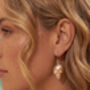 Coastal Shell Drop Hook Earrings, thumbnail 1 of 5