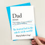 Father's Day Dictionary Card Personalised, thumbnail 2 of 2