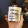 Personalised Truck Hip Flask Tin With Matching Tin, thumbnail 6 of 6