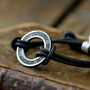 Men's Personalised Silver Washer Bracelet, thumbnail 1 of 6