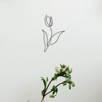 Tulip Minimalist Wire Wall Art, 5 of 5