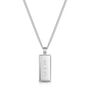 Tall Ingot Tag Men's Necklace 925 Sterling Silver, thumbnail 1 of 6