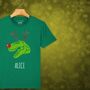 Rudolphasaurus Rex Dinosaur Personalised Kids Christmas T Shirt, thumbnail 4 of 12