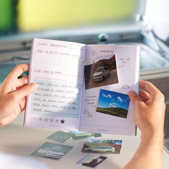 Personalised Motorhome Travel Journal Notebook, 3 of 12