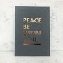 Peace Be Upon You Gold Letter Press Print, thumbnail 6 of 7