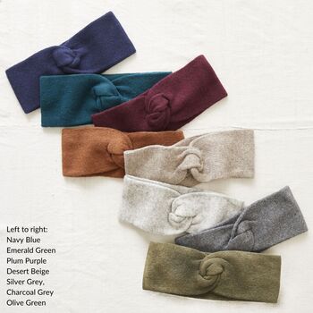 Fair Trade Luxury Soft Merino Twist Earwarmer Headband, 12 of 12