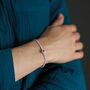 Personalised Minimalist Hidden Photo Bracelet In Sterling Silver, thumbnail 1 of 8