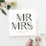 Wedding Card For New Couple | Mr And Mrs Card, thumbnail 4 of 8
