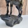 Large 41cm Stag Figurine Black And Brown Deer Ornament, thumbnail 6 of 11