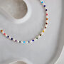 Freshwater Pearl And Rainbow Bead Necklace, thumbnail 2 of 7