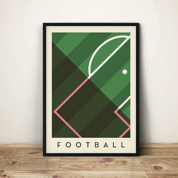Football Minimalist Sports Poster, 3 of 4