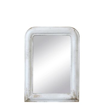 Antique Cream Wooden Wall Mirror, 3 of 3