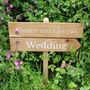 Country Lane Wooden Wedding Event Signs, thumbnail 7 of 9