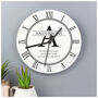 Personalised Family Name And Initial Wooden Wall Clock, thumbnail 3 of 4