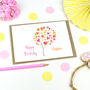 Personalised Tree Of Hearts Birthday Card, thumbnail 1 of 2