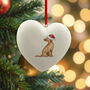 Labrador Fox Red Ceramic Bauble, thumbnail 4 of 4