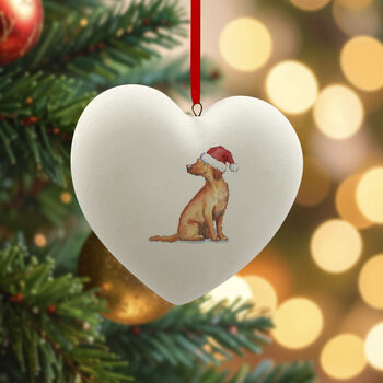 Labrador Fox Red Ceramic Bauble, 4 of 4