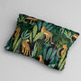 Tropical Rectangle Soft Cushion With Leopard Themed, thumbnail 4 of 12