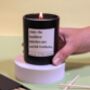 Social Worker Newly Qualified Baddest Bitch Candle Gift, thumbnail 3 of 4