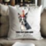 Personalised Boston Terrier Birthday Congratulations Party Cushion, thumbnail 2 of 2