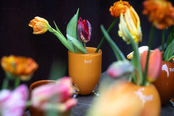 Evita Glass Vase Set Goldluster, 2 of 4