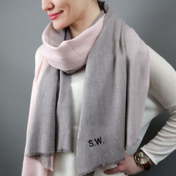Personalised Cashmere Blend Ombre Scarf, 10 of 12