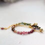 Multi Coloured Tourmaline Bracelet, thumbnail 5 of 8