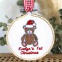 Personalised Baby First Christmas Tree Decoration Gift, thumbnail 1 of 9
