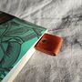 Personalised Tan Leather Bookmark, thumbnail 3 of 6